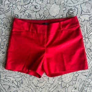 NWT The Limited Red Women's Shorts Cotton/Spandex blend Size 12